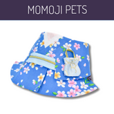 Momoji Ueno - ชุดสุนัข แมว ชุดญี่ปุ่น ผู้หญิง สีชมพู สีฟ้า สำหรับสัตว์เลี้ยง